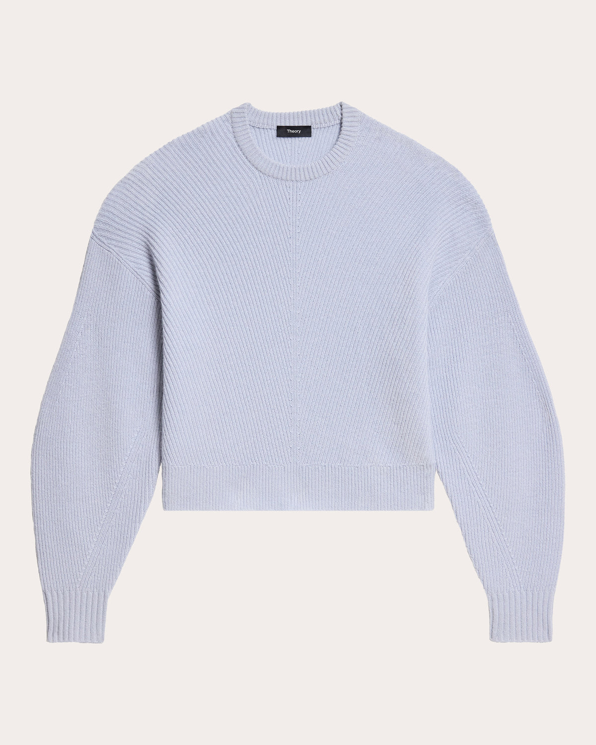 Textural Ribbed Cashmere Pullover