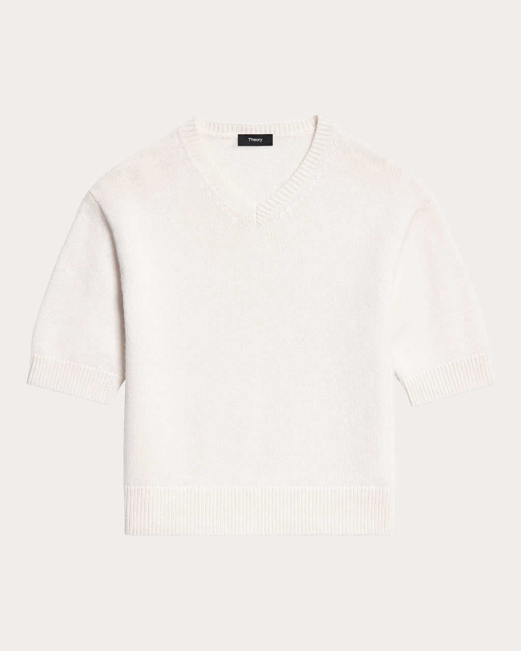 Cashmere Knit V-Neck T-Shirt