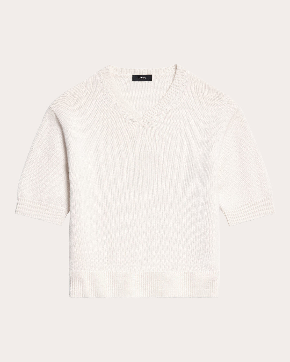 Cashmere Knit V-Neck T-Shirt