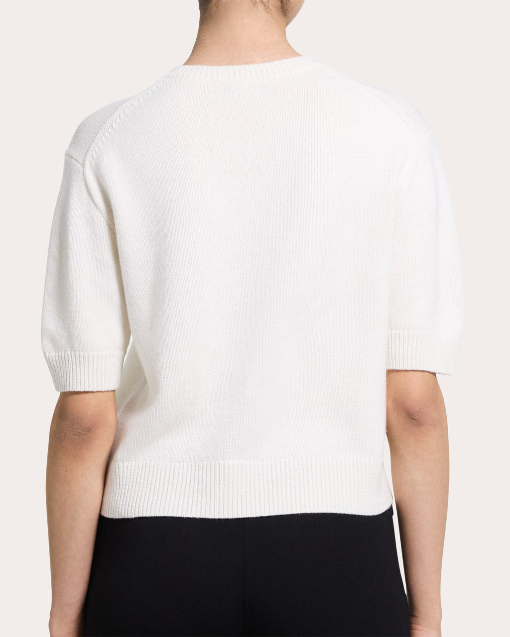 Cashmere Knit V-Neck T-Shirt
