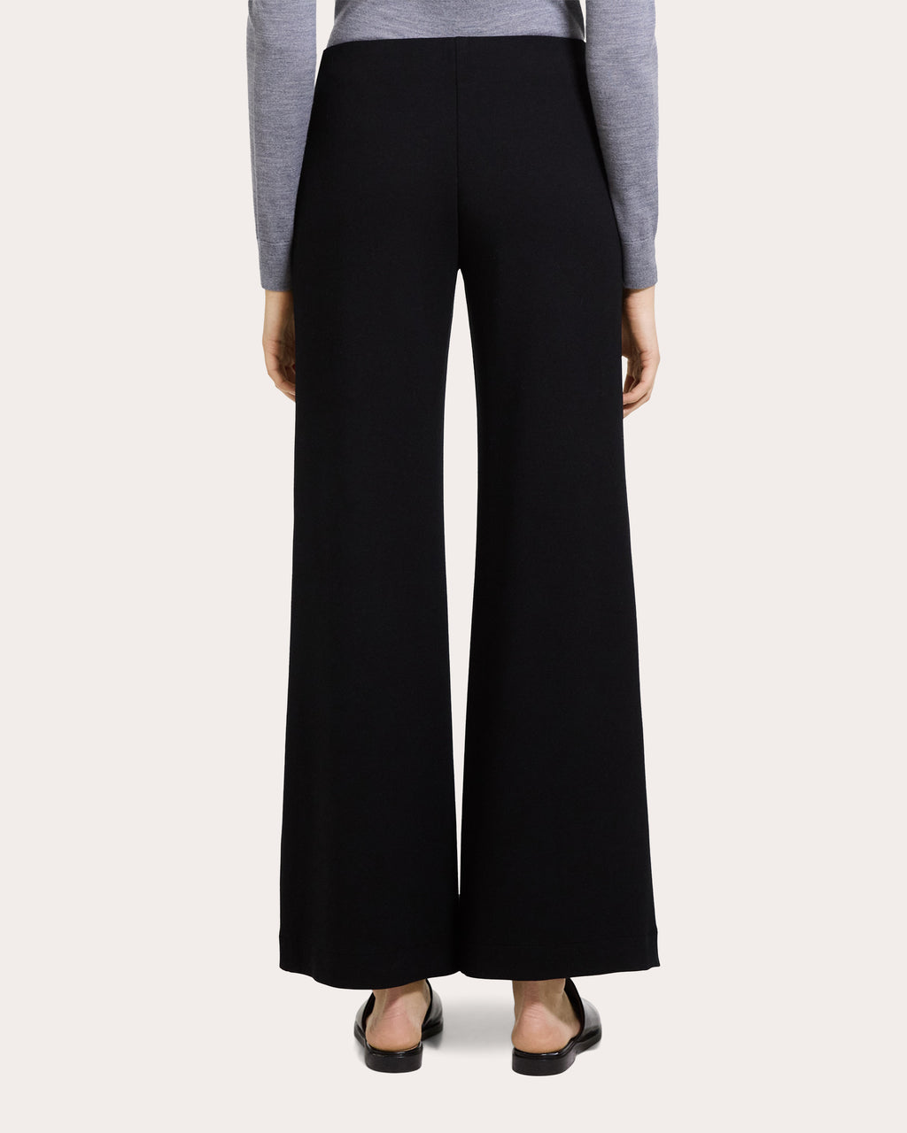 Double-Knit Jersey Straight-Leg Pants