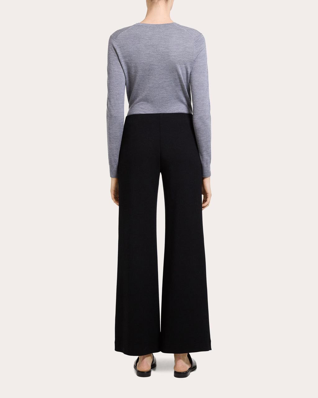 Double-Knit Jersey Straight-Leg Pants