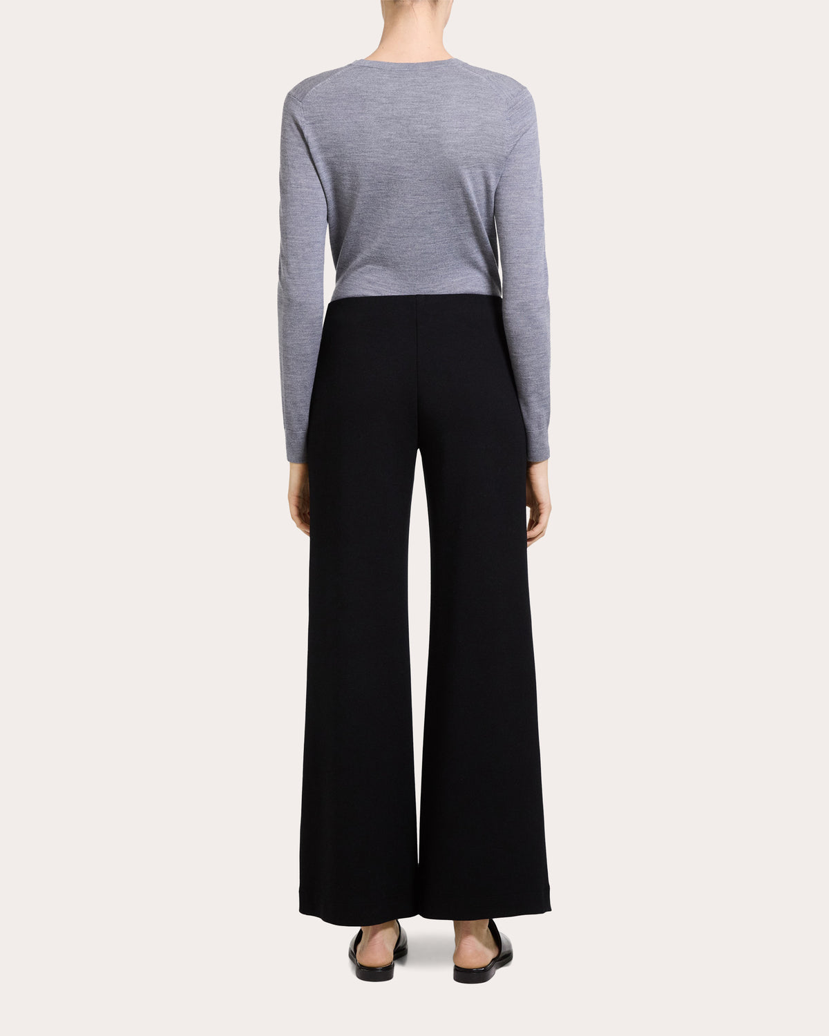 Double-Knit Jersey Straight-Leg Pants