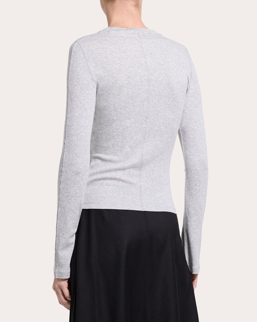 Cotton Modal Slim Long-Sleeve Top