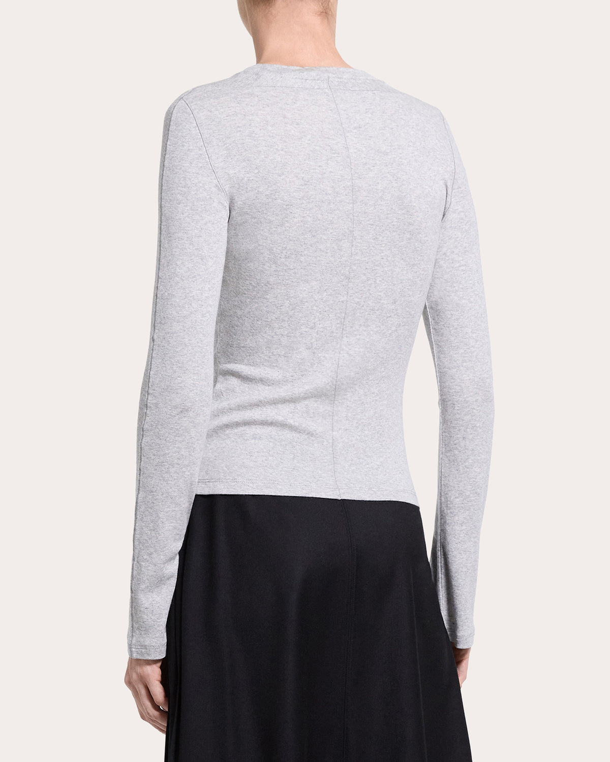 Cotton Modal Slim Long-Sleeve Top
