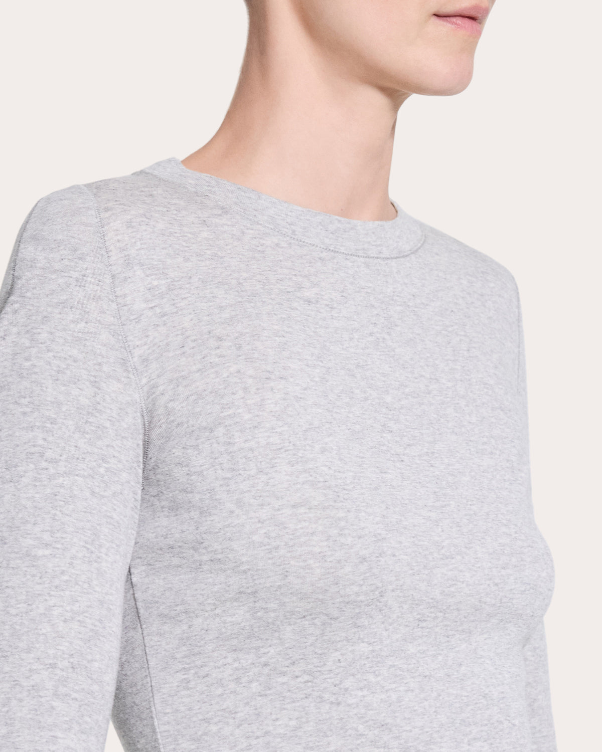 Cotton Modal Slim Long-Sleeve Top
