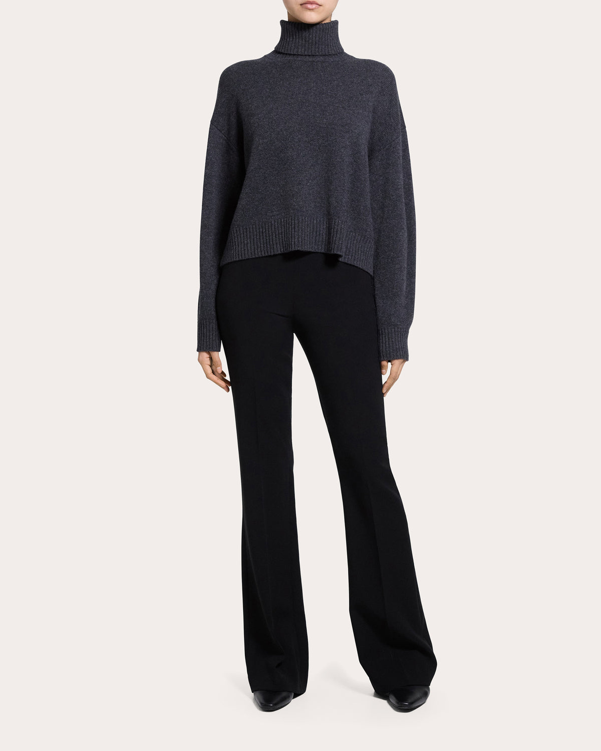 Cashmere Knit Turtleneck Pullover