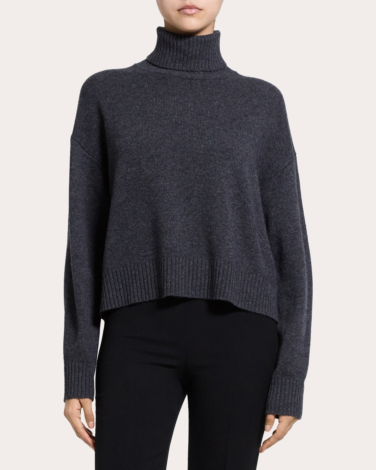 Cashmere Knit Turtleneck Pullover