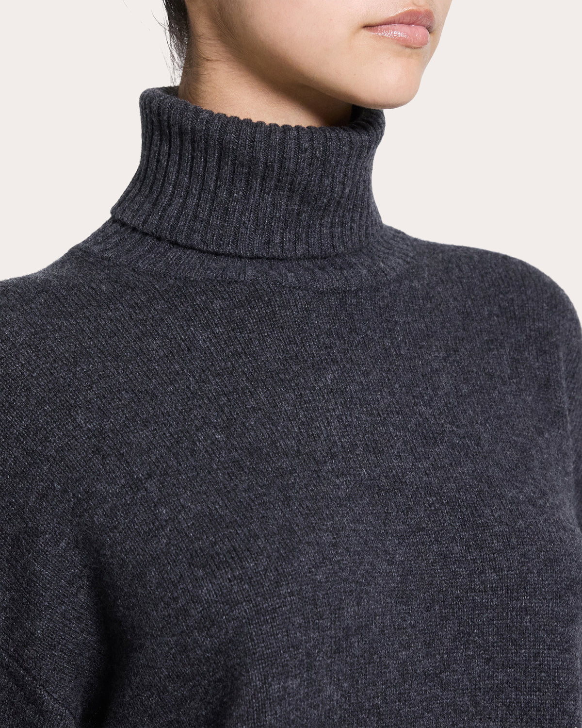 Cashmere Knit Turtleneck Pullover