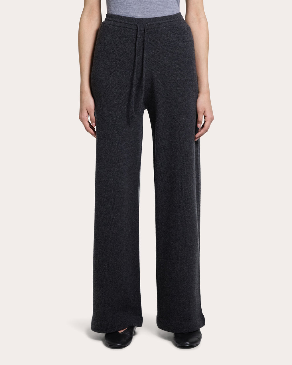 Cashmere Knit Track Pants