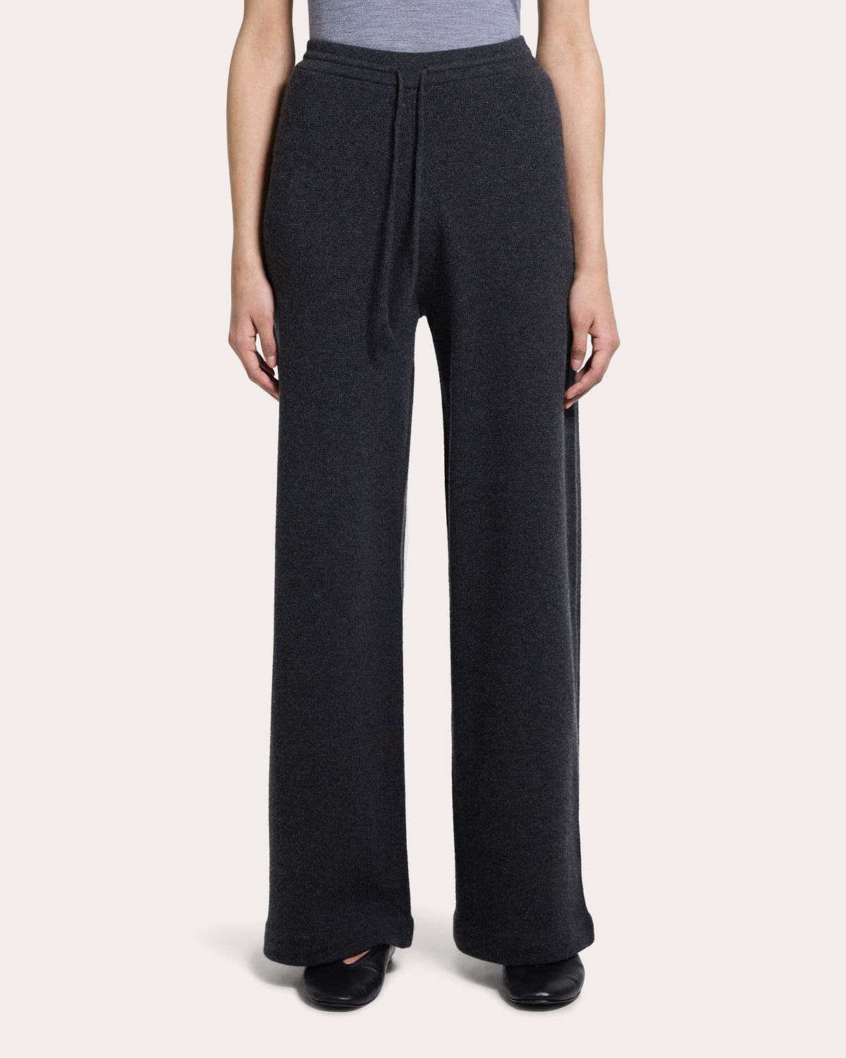 Cashmere Knit Track Pants