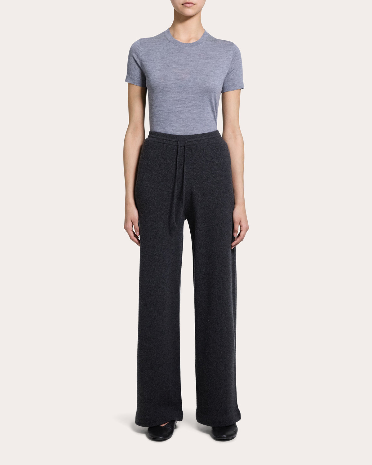 Cashmere Knit Track Pants