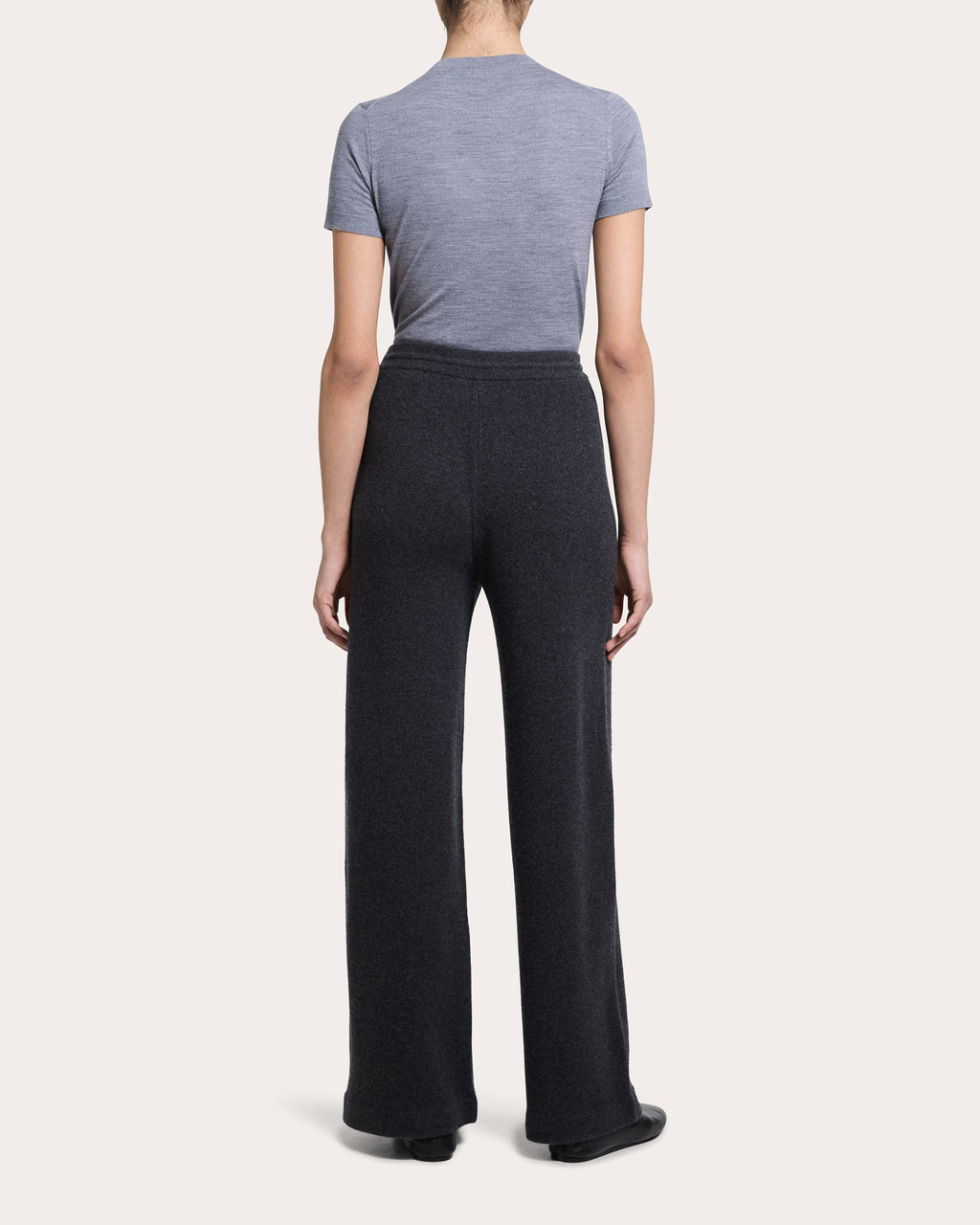 Cashmere Knit Track Pants