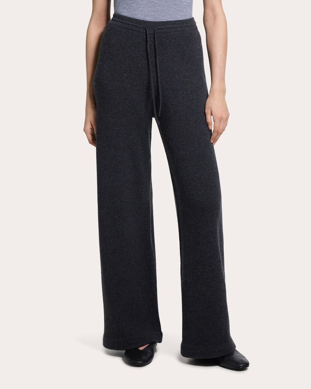 Cashmere Knit Track Pants