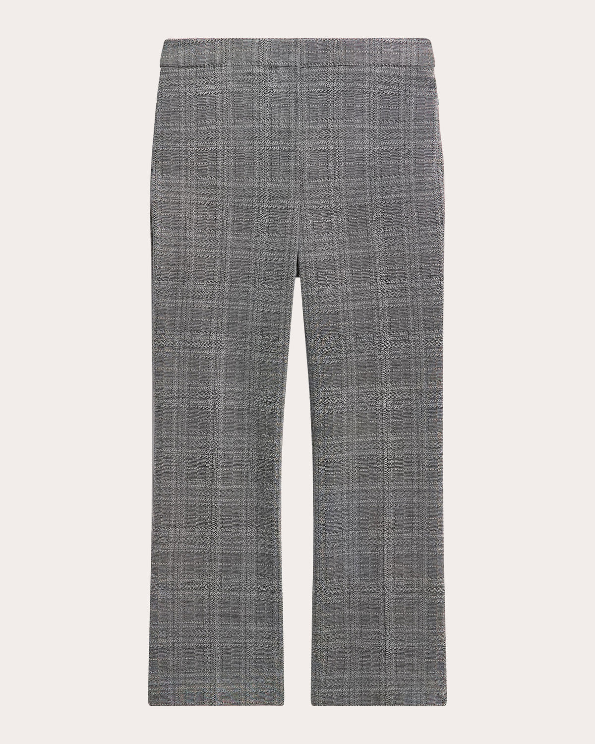Plaid Slim Cropped Kick Pants