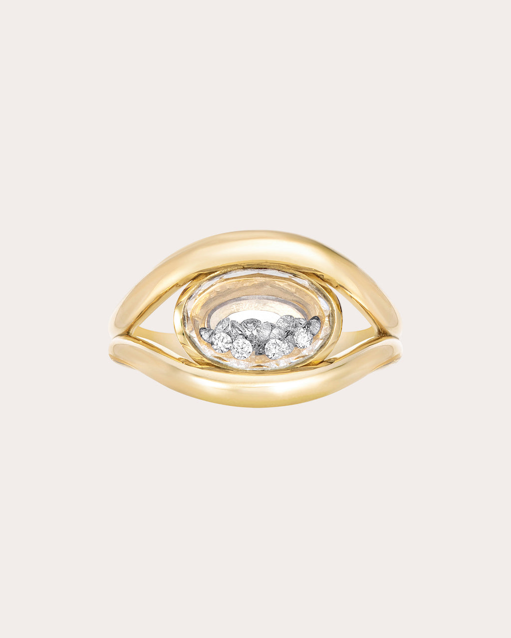Diamond Cascavel Petite East-West Ring