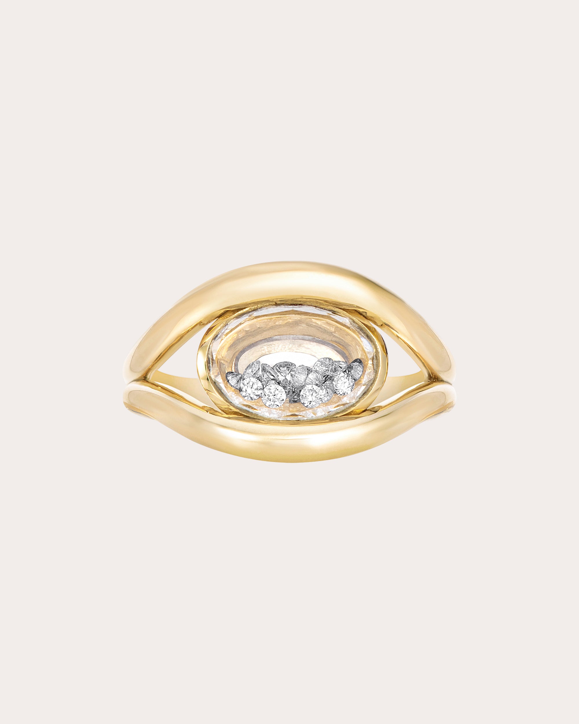 Diamond Cascavel Petite East-West Ring