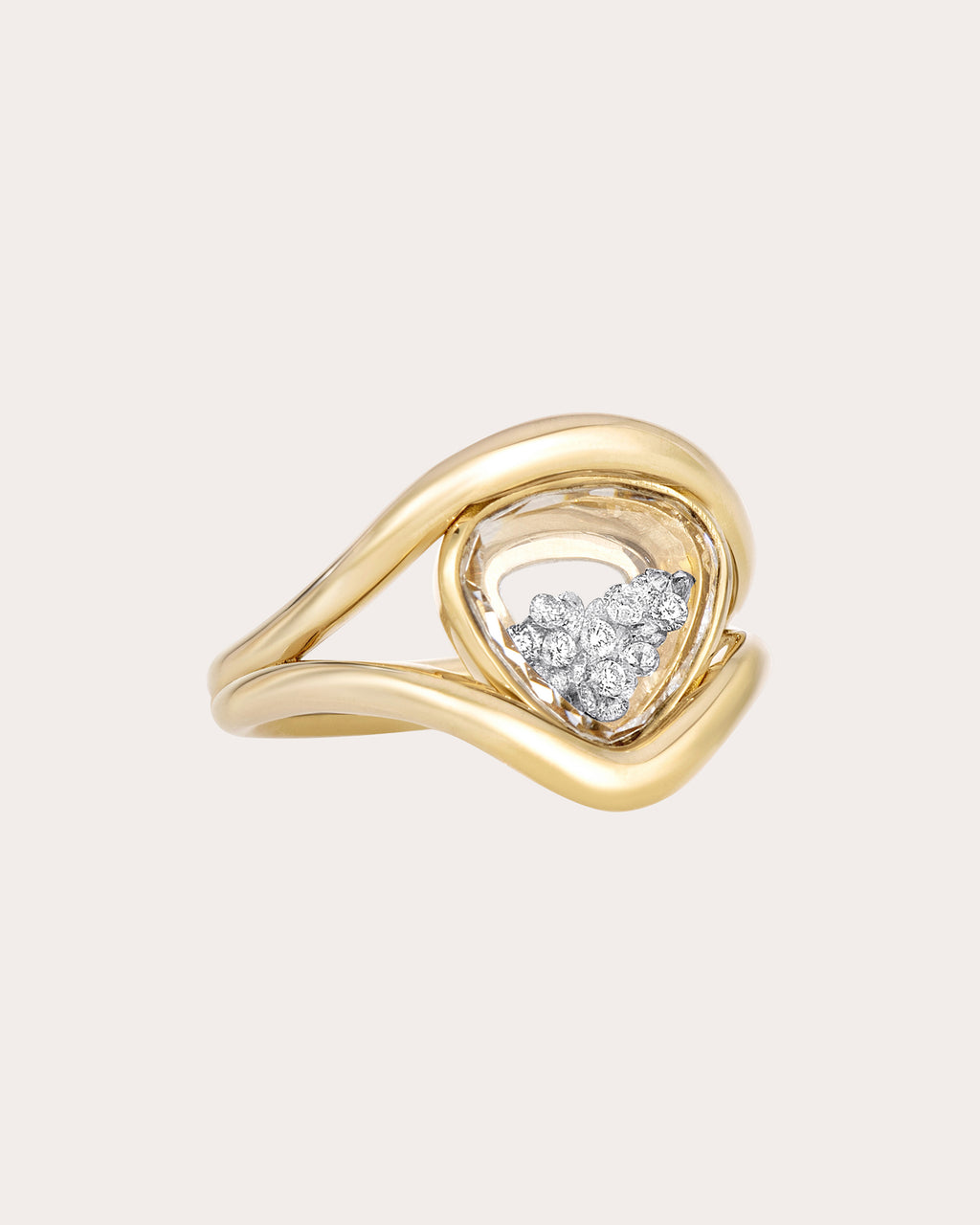 Diamond Cascavel Petite Heart-ish Ring