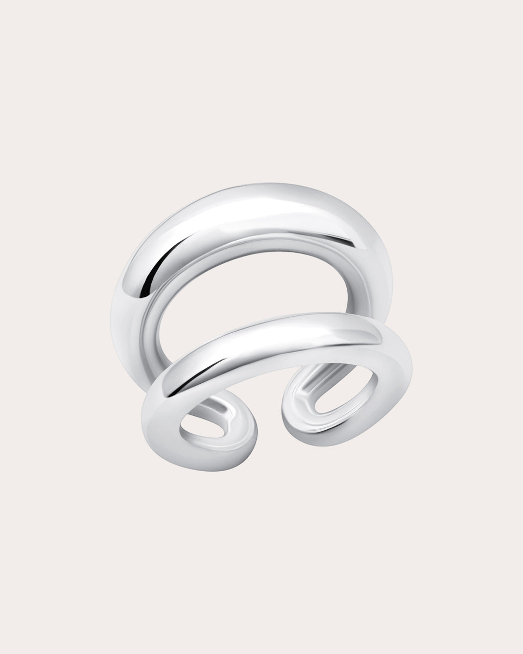 Grande Twin Tusk Ring