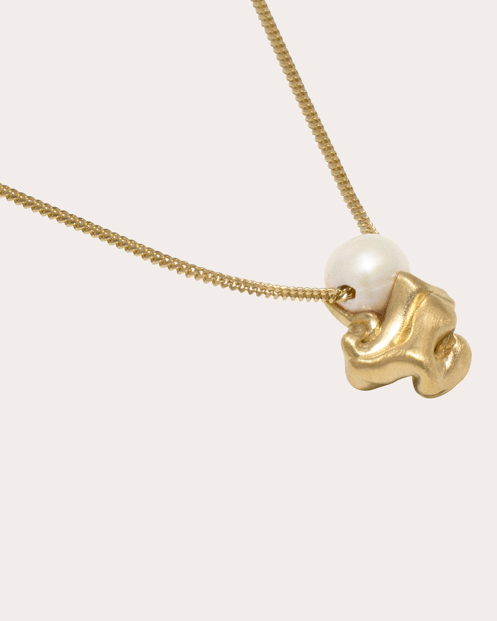 "Notsobig" Crumple Pendant Necklace