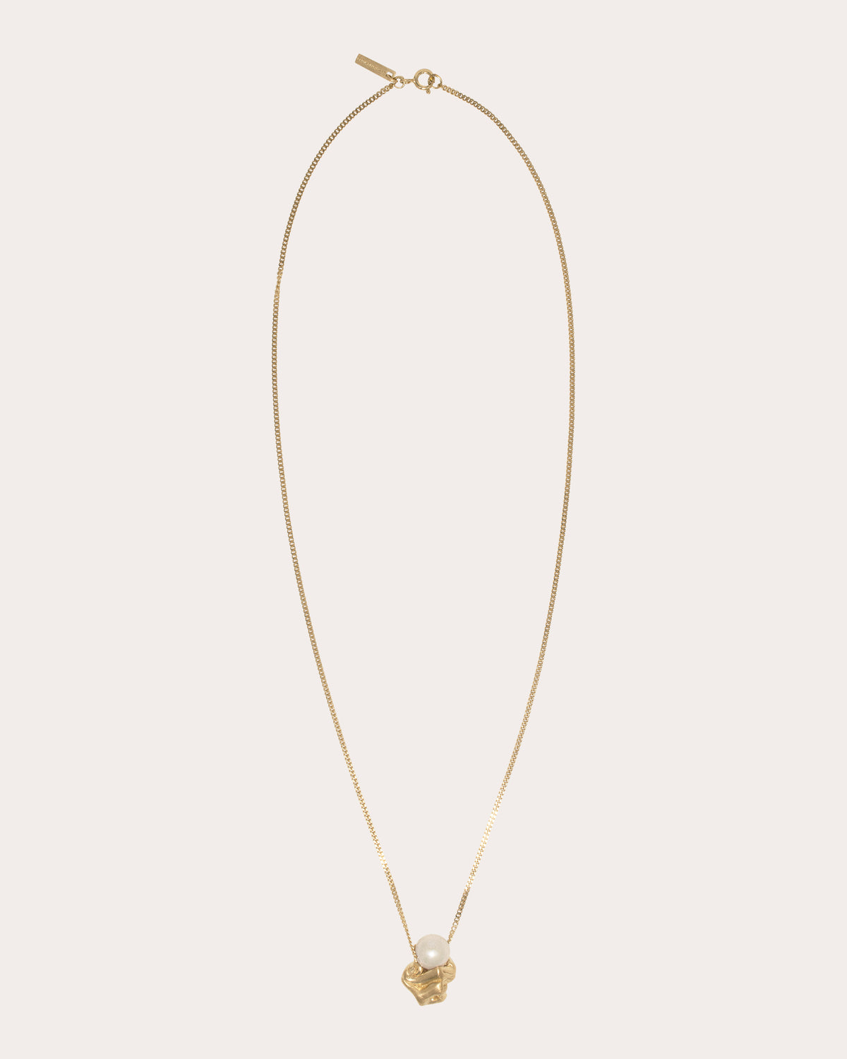 "Notsobig" Crumple Pendant Necklace