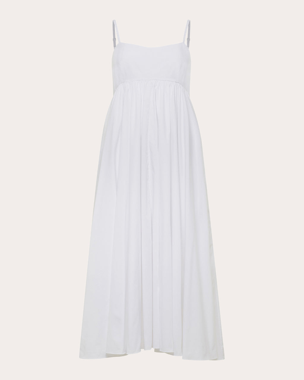 Rachel Poplin Empire Midi Dress