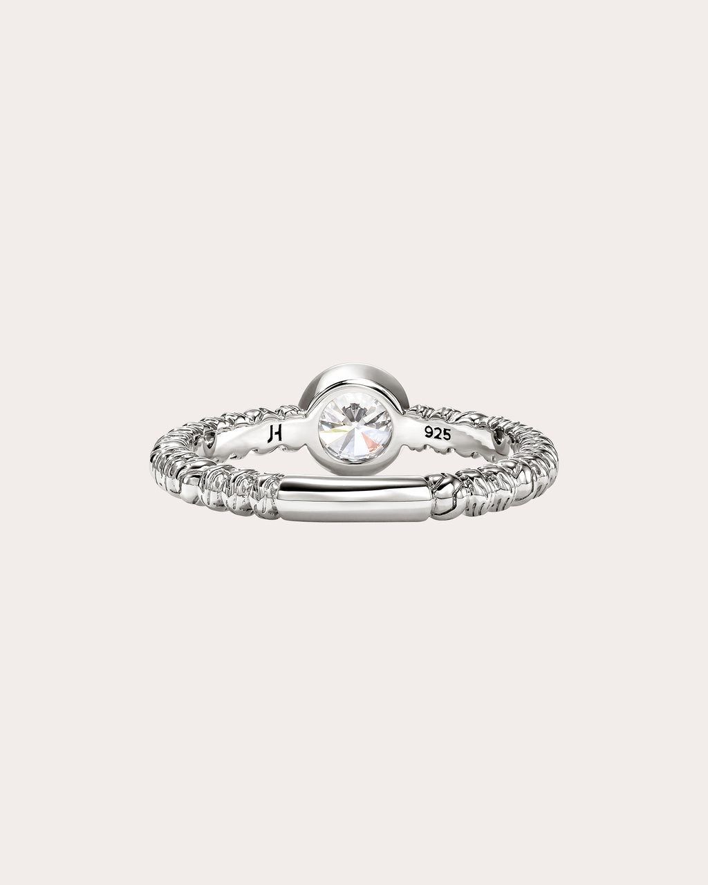 Diamond Solitaire JH Lovestruck™ Heishi Ring