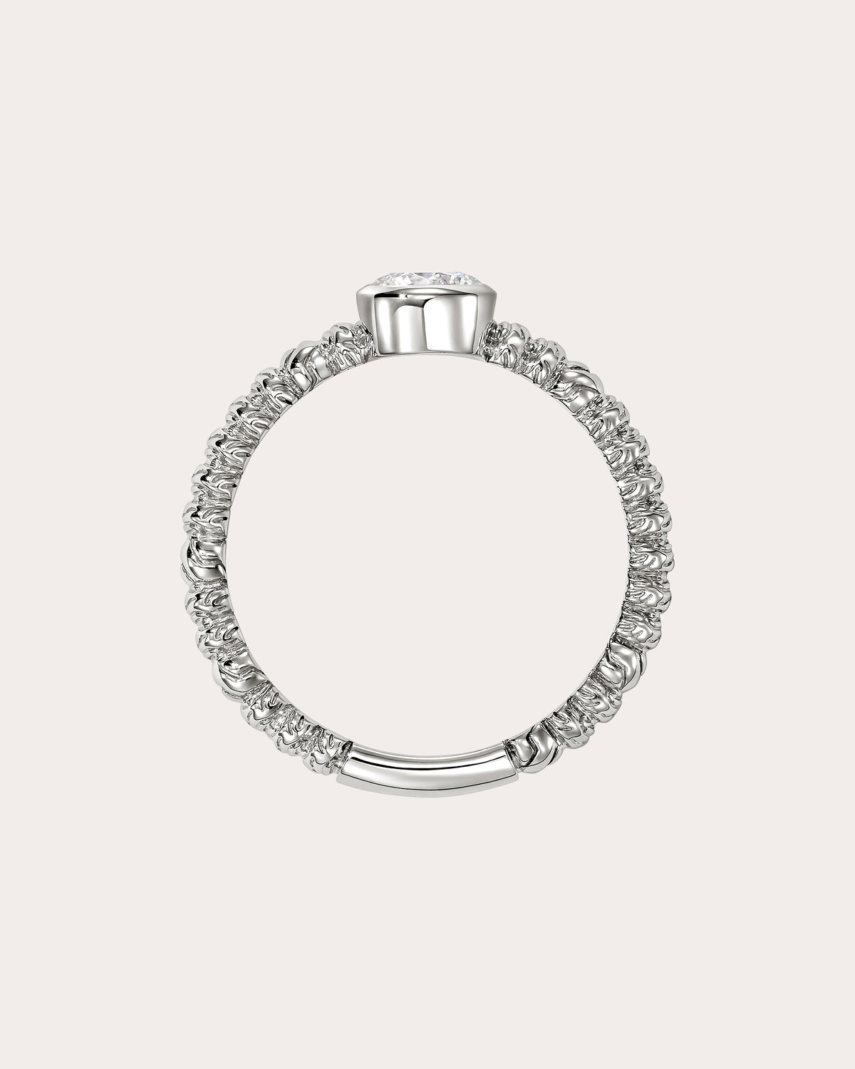 Diamond Solitaire JH Lovestruck™ Heishi Ring