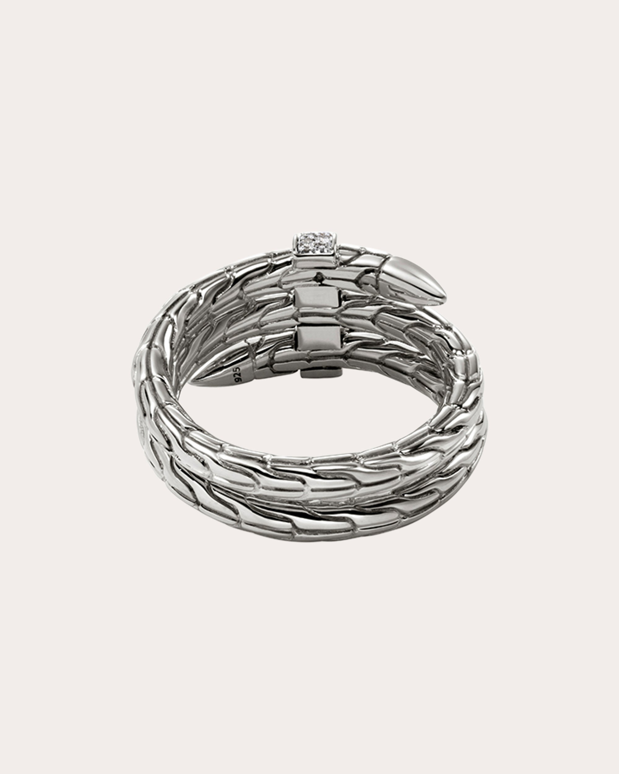 Diamond Wide Spear Ring