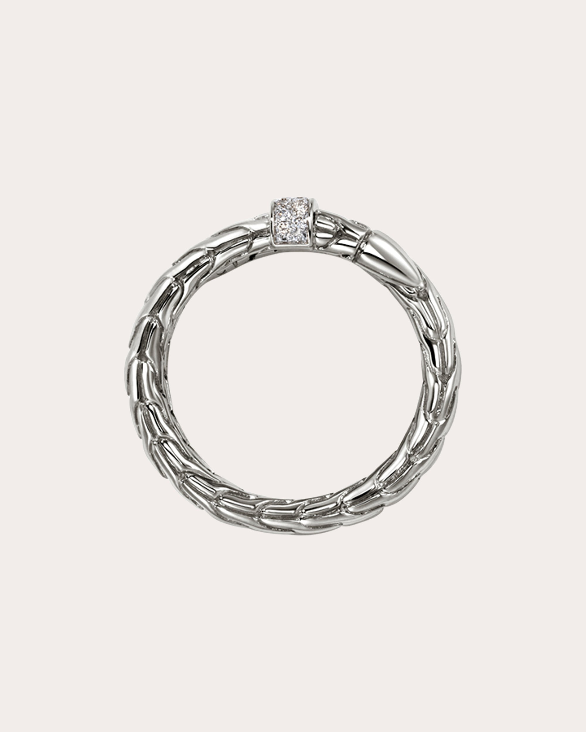 Diamond Wide Spear Ring