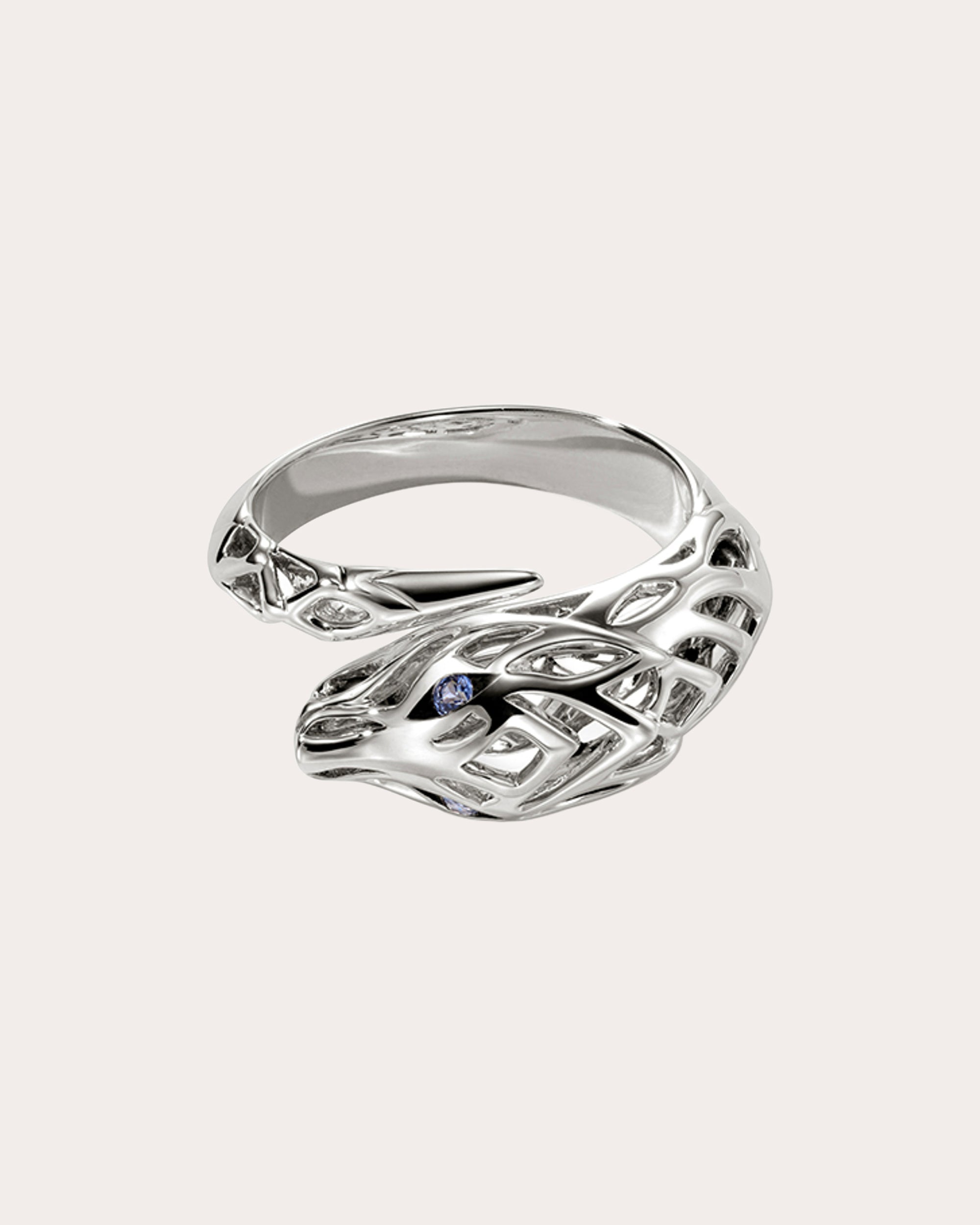 Blue Sapphire Naga Ring