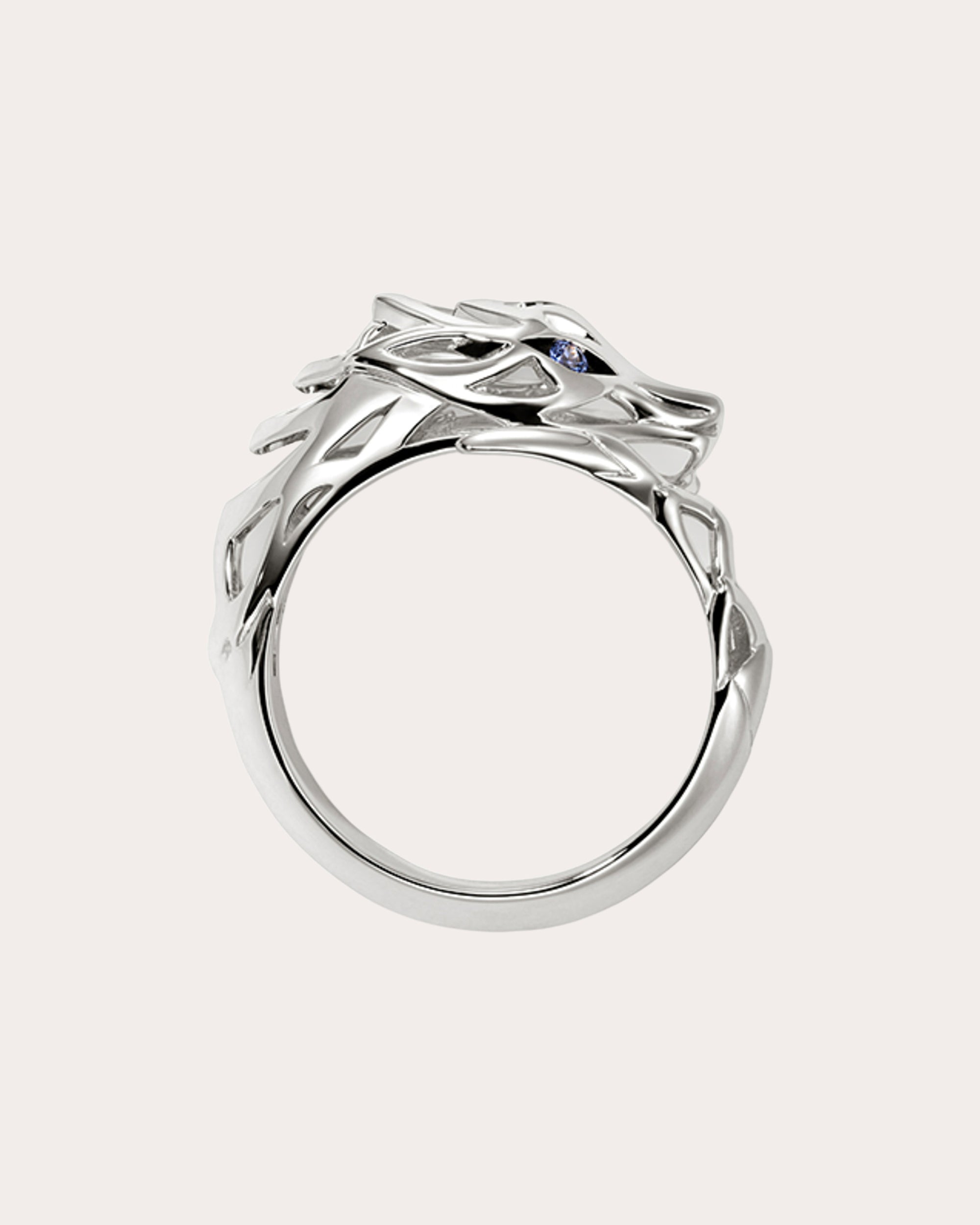 Blue Sapphire Naga Ring