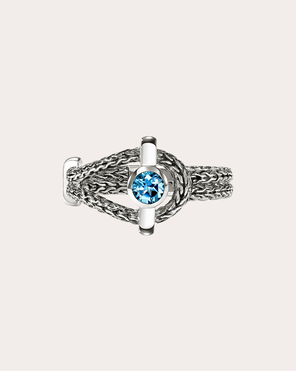 Swiss Blue Topaz Icon Ring