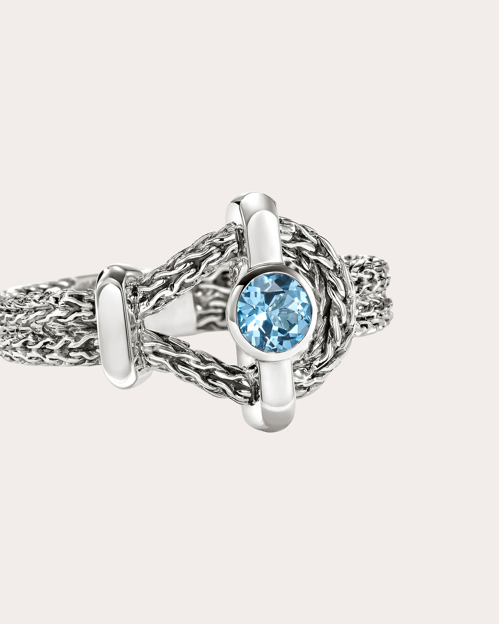 Swiss Blue Topaz Icon Ring