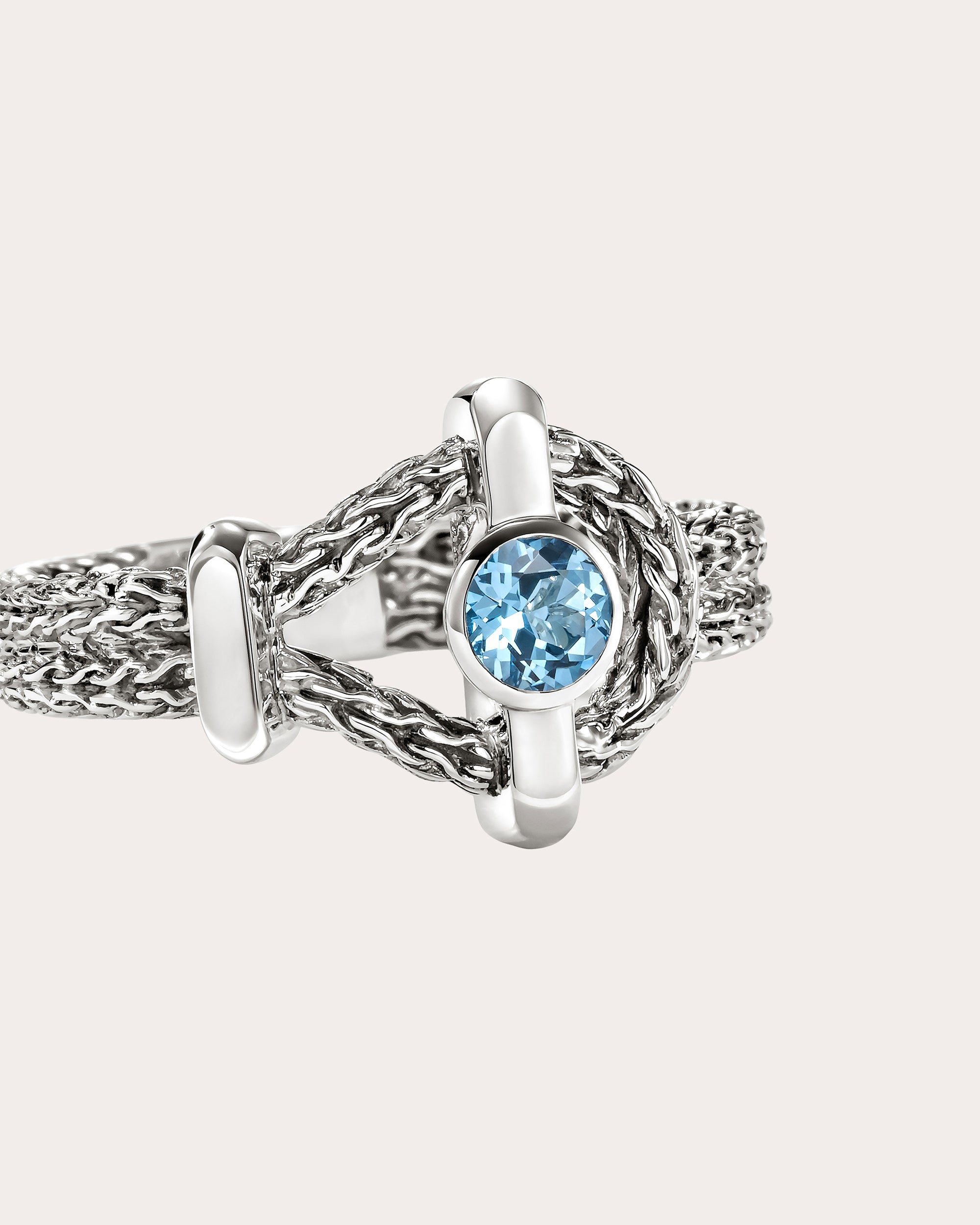 Swiss Blue Topaz Icon Ring