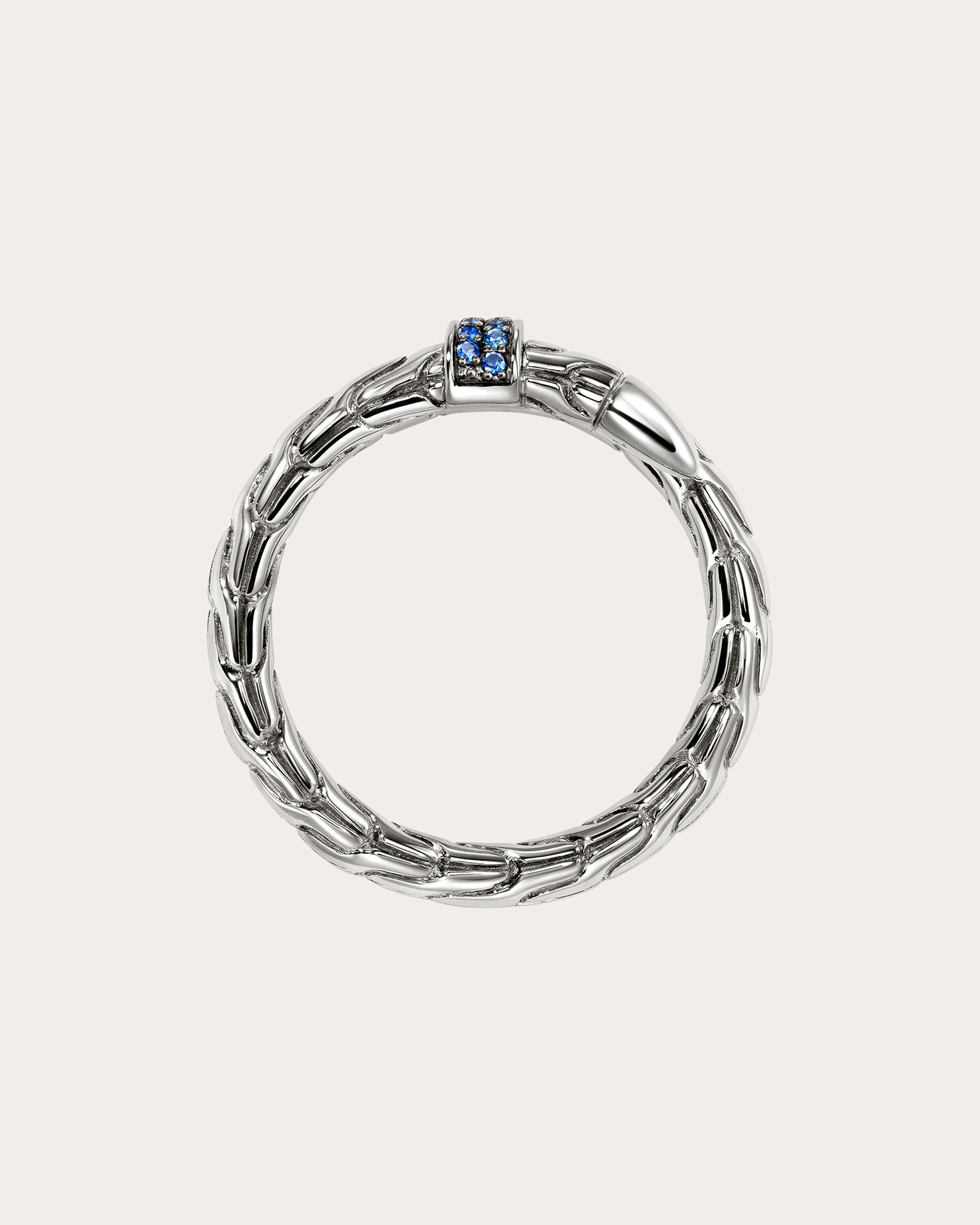 Blue Sapphire Spear Ring