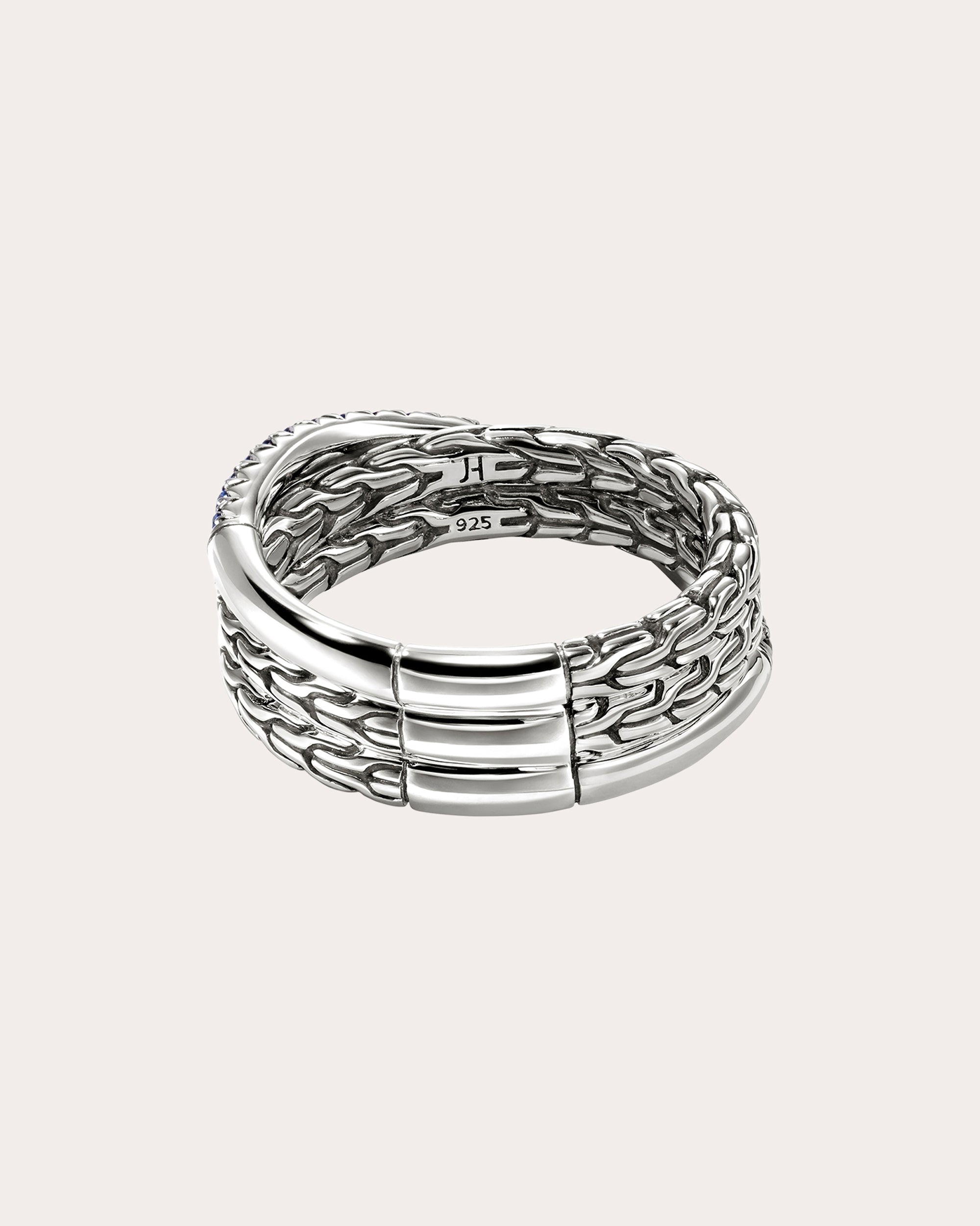 Sapphire JH Essential Pavé Crossover Ring
