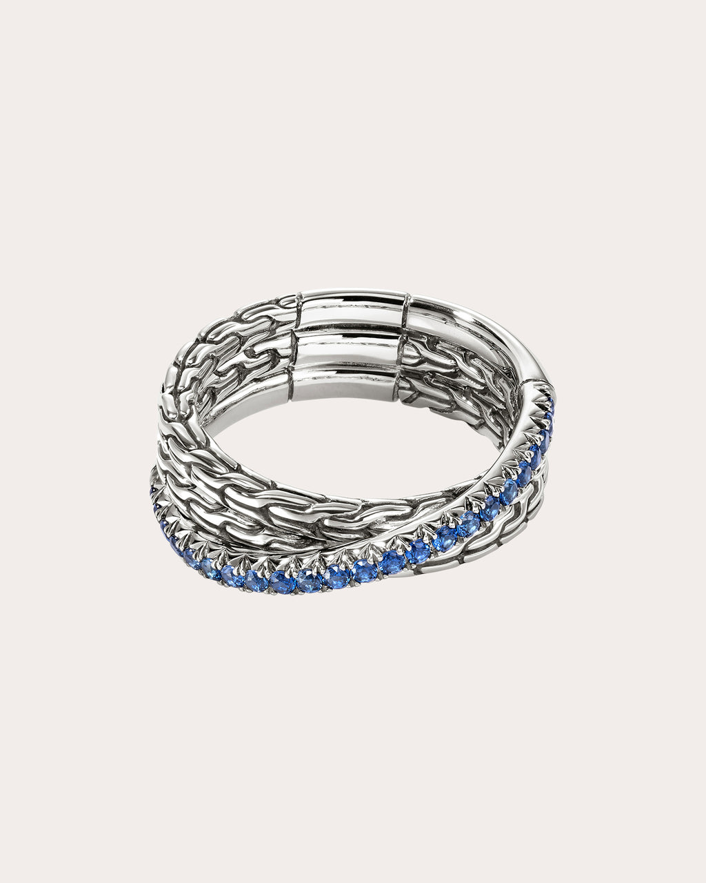 Sapphire JH Essential Pavé Crossover Ring