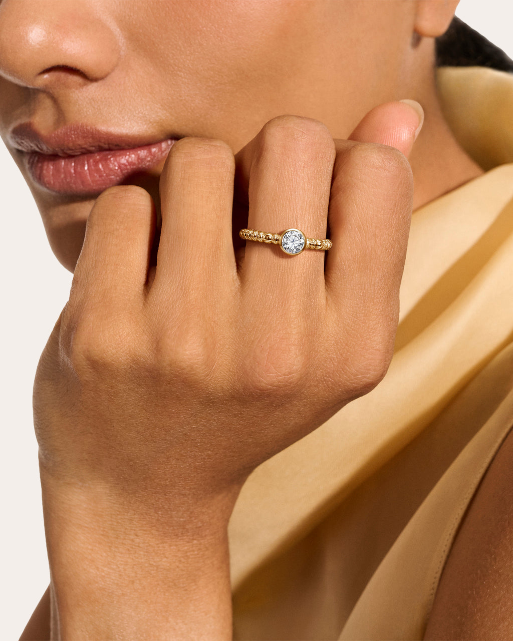 Diamond & 14k Gold JH Lovestruck™ Heishi Ring