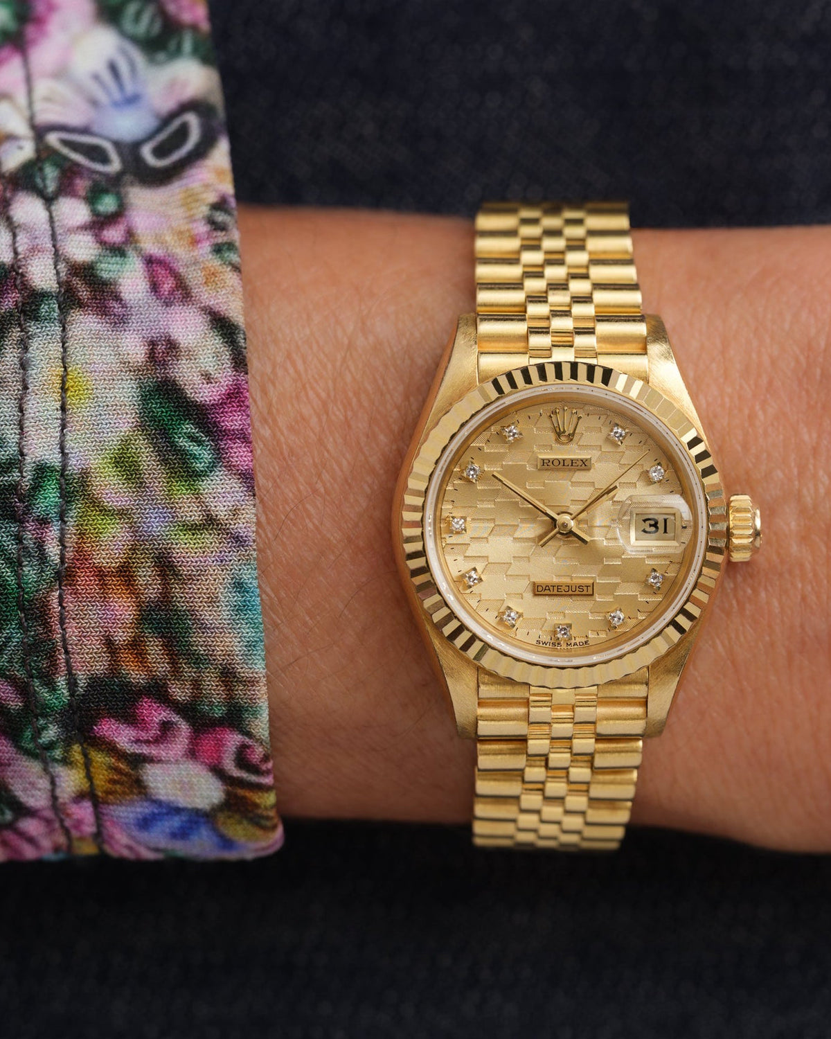 Vintage Rolex DateJust Chevrolet Dial Watch
