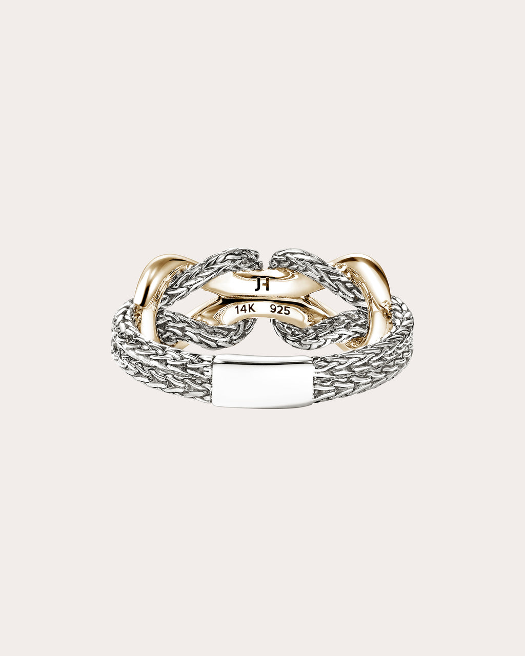 Two-Tone Infinite Love Knot Ring
