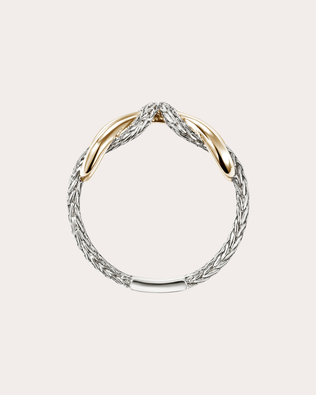 Two-Tone Infinite Love Knot Ring