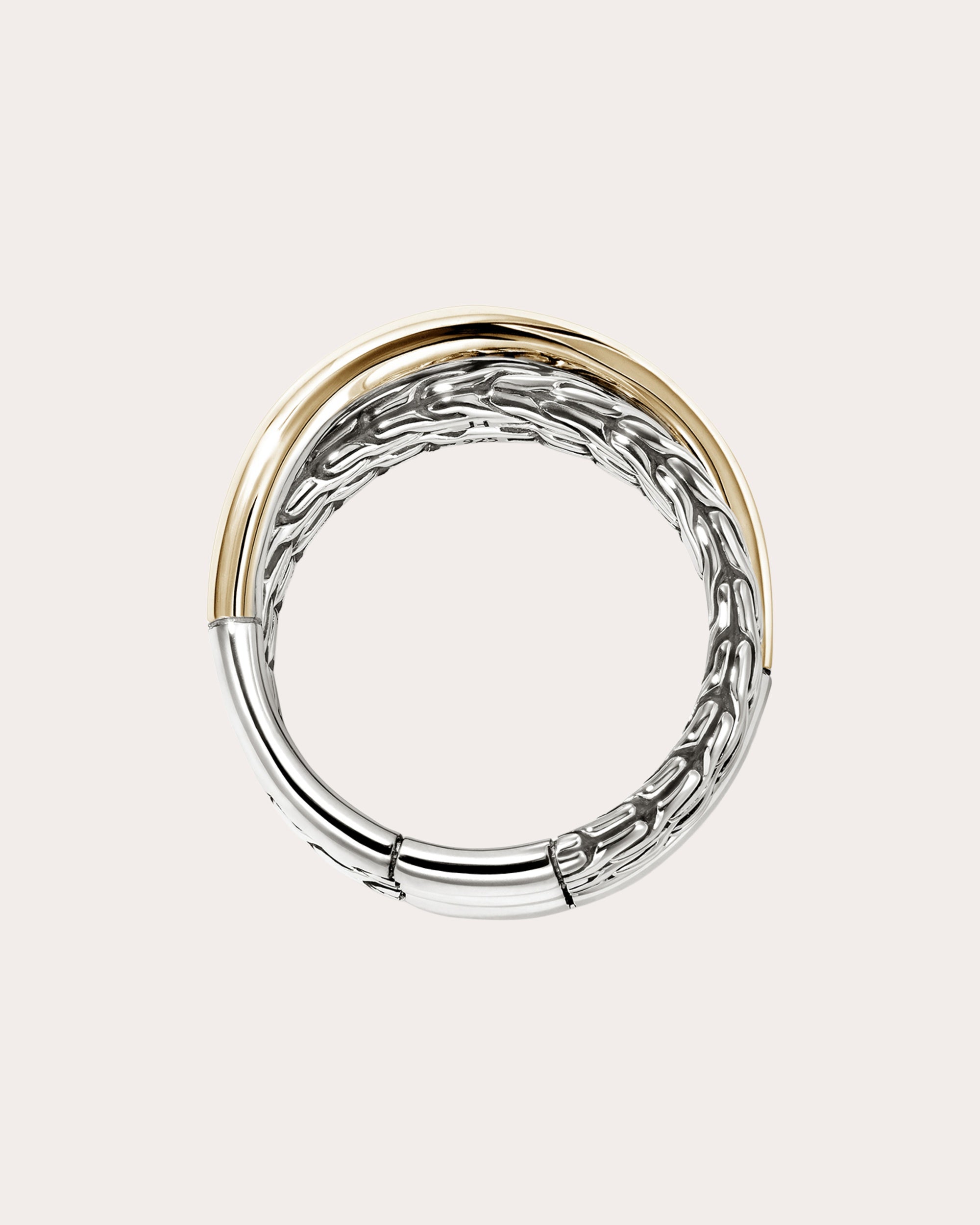 Two-Tone JH Essential Crossover Ring