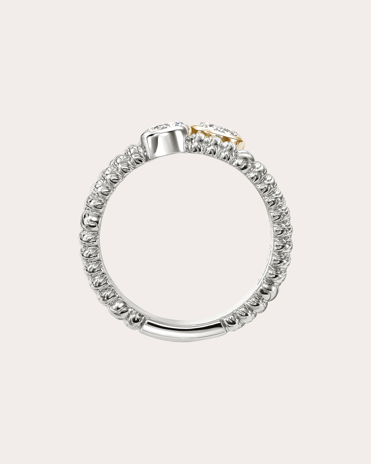 Diamond & Two-Tone JH Lovestruck™ Heishi Ring