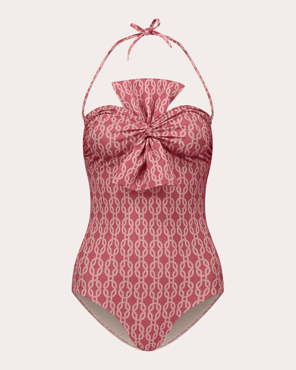 Raquel Trellis Bow Bustier One-Piece