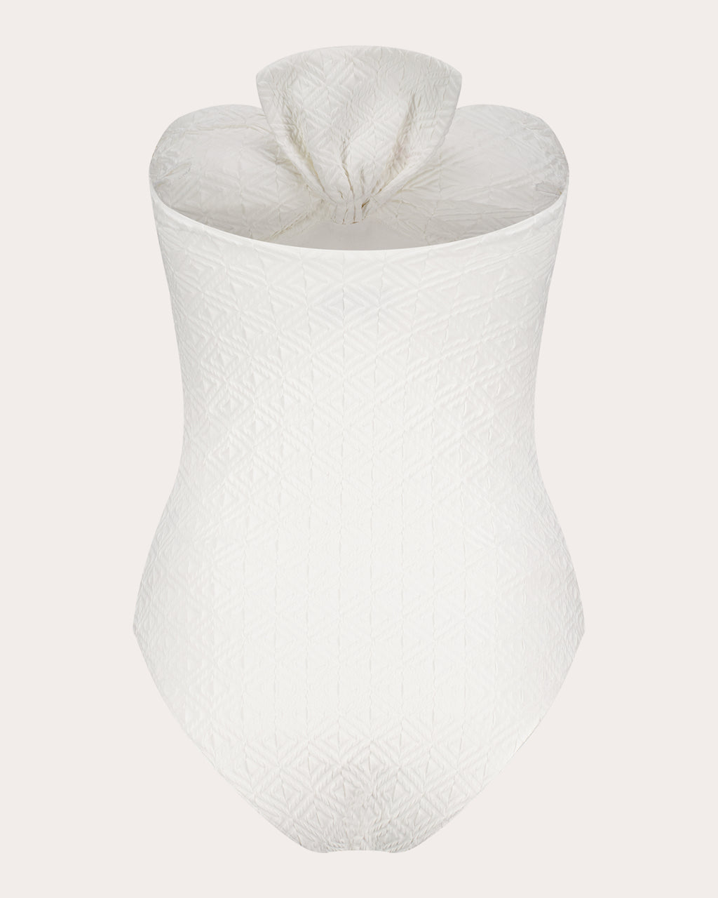 Raquel Jacquard Bow Bandeau One-Piece