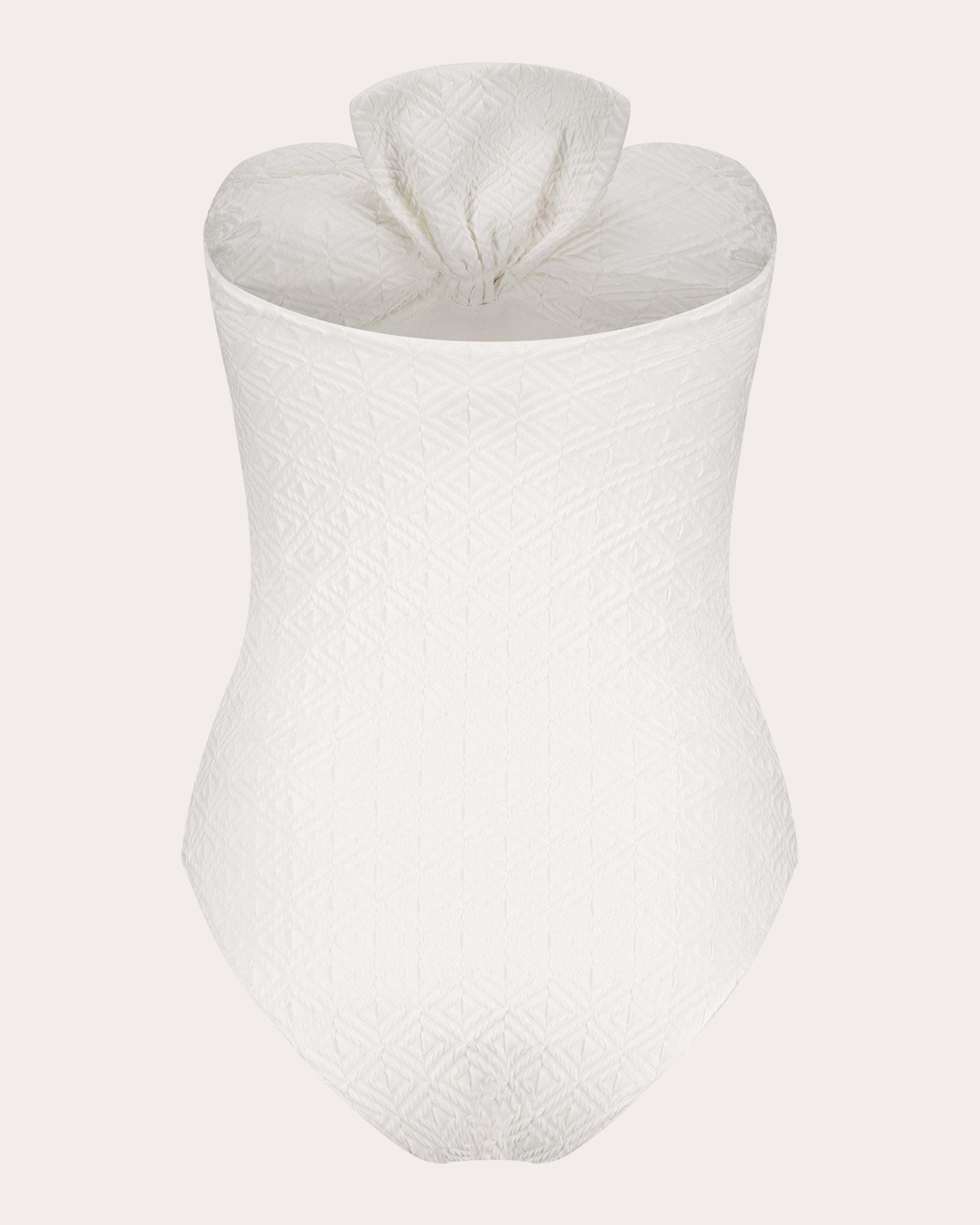 Raquel Jacquard Bow Bandeau One-Piece