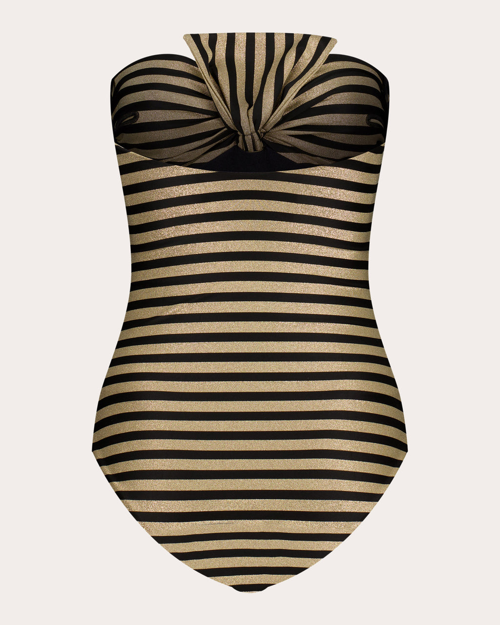 Raquel Stripe Bow Bandeau One-Piece