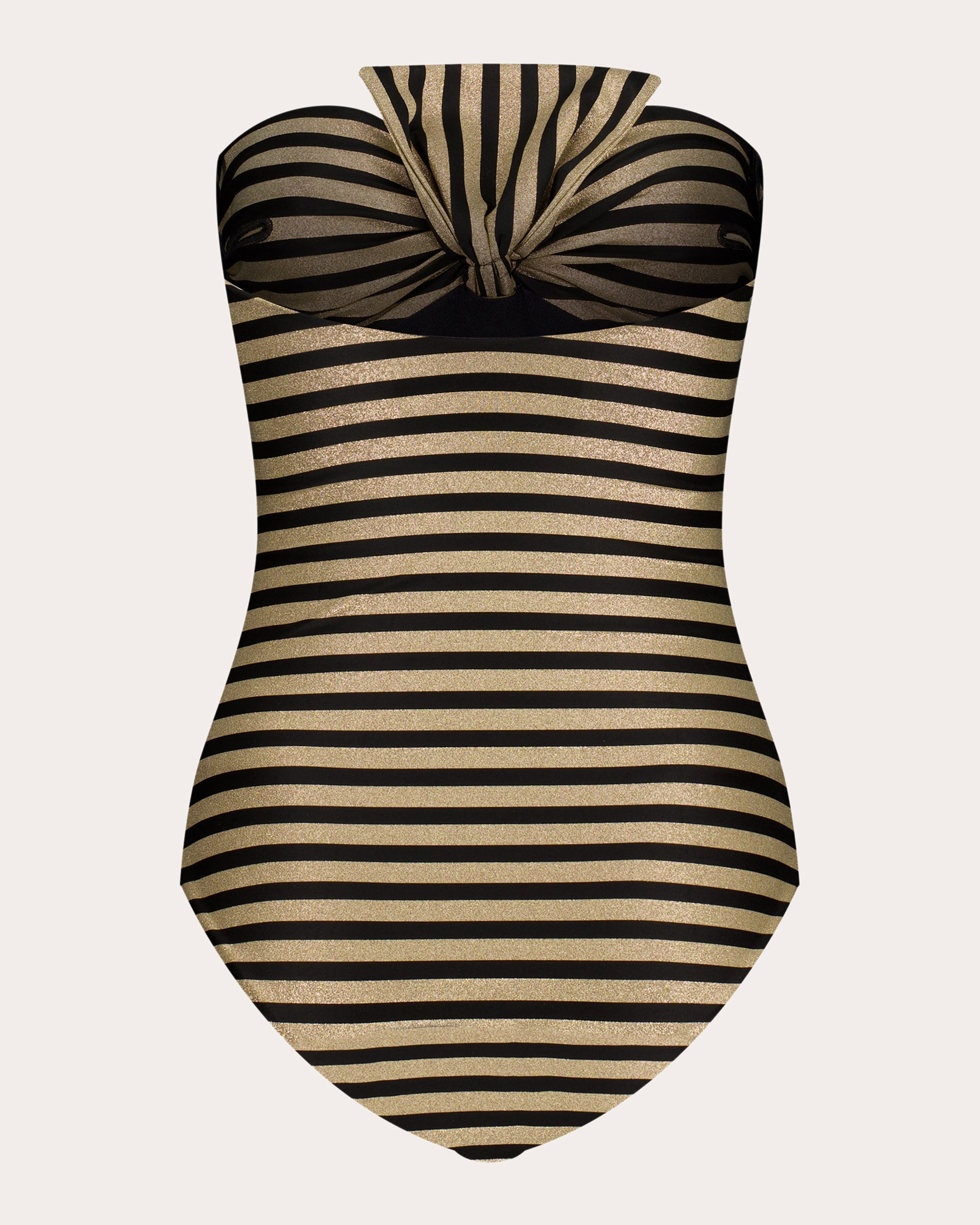 Raquel Stripe Bow Bandeau One-Piece