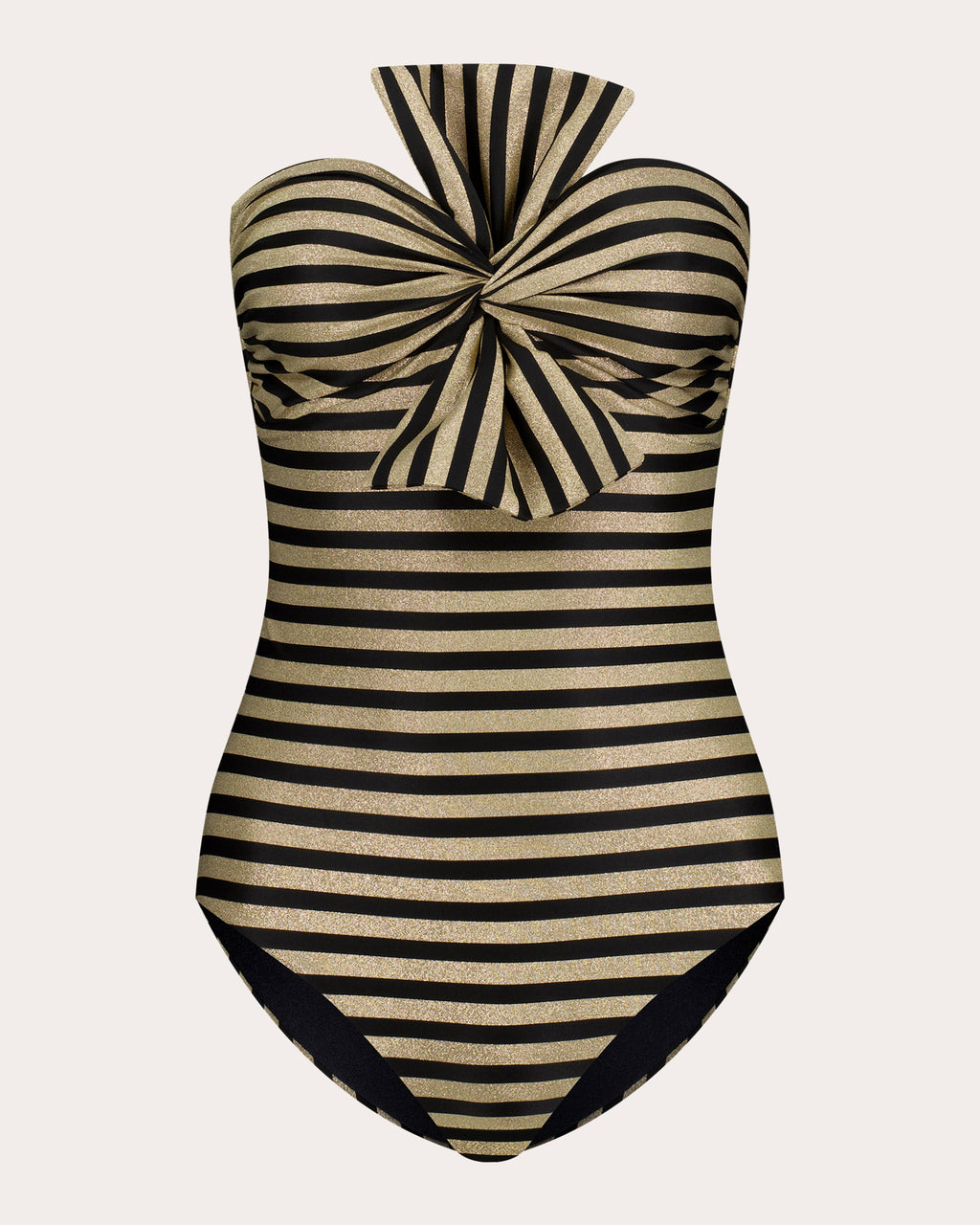 Raquel Stripe Bow Bandeau One-Piece